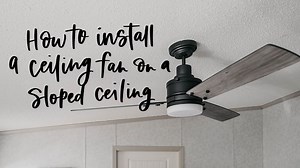 Do you want to install a ceiling fan on a sloped ceiling? Intimidated by making it level? It's SO much easier than you think! Sharing the very basics for a DIY install in this tutorial- plus I'm sharing an exciting project I'm working on (and it's a surprise!). MAKE SURE TO SUBSCRIBE FOR MORE RAD DIY DECOR: https://youtube.com/colleenpastoor?sub_confirmation=1 In this video, I address the concern of making sure a ceiling fan is level when installing on a sloped ceiling. Honestly... it's SO MUCH 