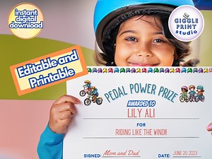 Editable Kids Achievement Certificate, Printable Award Certificate, Printable Personalized Award, Editable Kids Certificate - Etsy UK