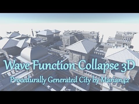 Wave Function Collapse 3D: Procedurally Generated City /// Personal Opinion