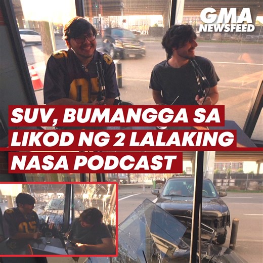 Kitang-kita sa video ang pagsalpok ng isang SUV sa isang coffee shop sa Houston, Texas kung saan nagpo-podcast noon ang 2 YouTuber! Ang kanilang naging lagay kasunod ng aksidente, panoorin sa video! | GMA News