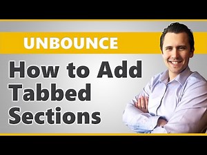 Unbounce: How to Create Tabbed Sections