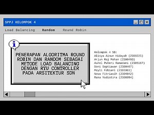 Penerapan Algoritma Round Robin & Random sebagai Metode Load Balancing dengan Ryu Controller