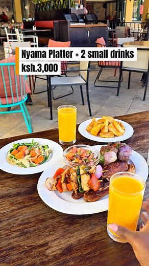 Our Nyama Platter is perfect for 2 as it has two beef skewers, two chicken skewers, pork ribs and a portion of salsa served with two accompaniments of your choice. Try it today!​ #JavaLove | Java House