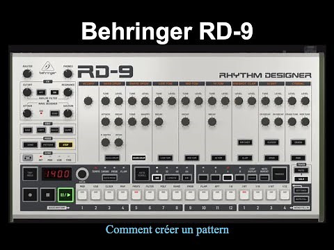 Behringer RD-9 - comment créer un pattern