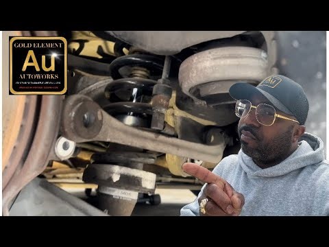 HOW TO REMOVE REAR ABC STRUT MERCEDES R230 SL 02-11 SL500 SL55 SL65 SL600 SL63