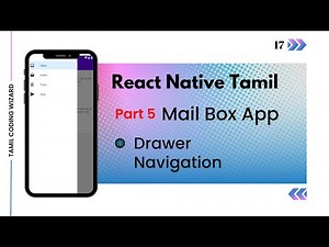 React Navigation - Drawer Navigation Tamil #05 React Native Mailbox iOS and Android App Tamil