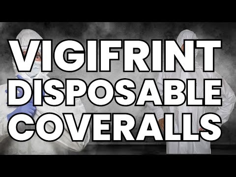 Disposable Coveralls Hazmat Suit – Full Body Paint Suit with Hood, Elastic Wrists & Ankles