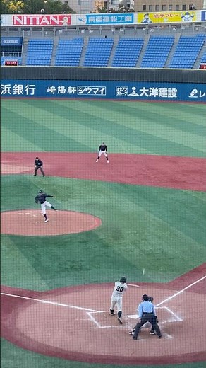 伊藤颯希選手 代打でライトフェンス直撃のタイムリーツーベースヒット！上武大が8回裏に1点を返す