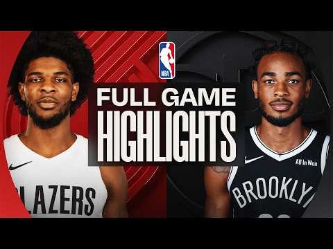 TRAIL BLAZERS at NETS | FULL GAME HIGHLIGHTS | March 16, 2026