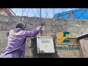 Mounting Residential Utility Energy Meter Box.