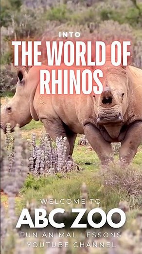 Rhinos for Kids: Fun Facts About the Mighty Rhinoceros! | ABC ZOO Fun Animal Lessons