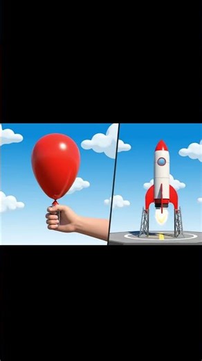 Think Rocket science is tough? 😏🚀-Do you know how to fly? 🤔Newton 3rd law – Action = Reaction
