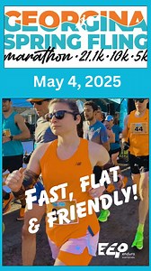 Ready for Your Spring Fling? Join the fun at the Georgina Spring Fling marathon, half-marathon, 10k & 5k on Sunday, May 4th. Its a fast, flat and scenic course with a family-friendly vibe…only 45 minutes north of the GTA. Start and finish at De La Salle Park in Jackson’s Point, and run along the shores of Lake Simcoe. Enjoy live music, cheering stations and a new start/finish line to make that final sprint even faster. Watch for the famous Georgina Alligator on the route and get a power-up tail 