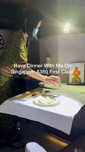 My $950.00 Dinner on Singapore Airlines FIRST CLASS SUITES