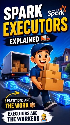 Spark Executors Explained Using Delivery Drivers 🚚 #shorts