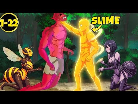 (1-22) He Gets Reincarnated as a Slime But Evolves By Devouring Creatures | Manhwa Recap