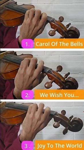 3 EASIEST Christmas songs for Violin Beginners #violintutorial #christmas #carolsongs