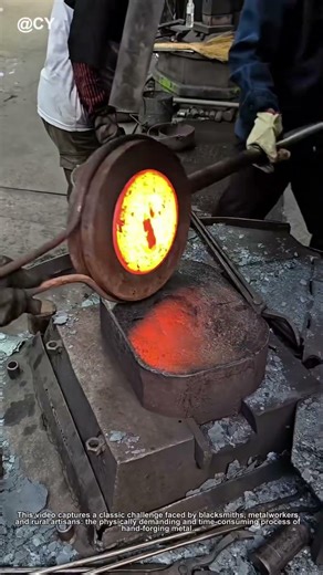 DIY Forge Power! 🦀 Homemade Machine Beats Hand Hammering