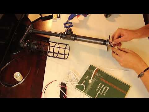 DIY Steampunk Pipe Lamp, how to mount on a book