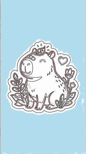 How to Draw a Cute Capybara (Easy Steps!) with Chillify