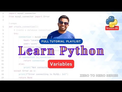 6. What is a Variable? Declare & Print Variables in Python | Rules for Variable Names in Python