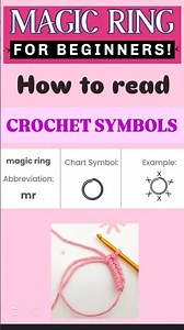 How to Read the Magic Ring Symbol in Crochet 🧶