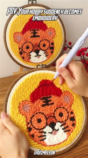 Embroidery needle pen