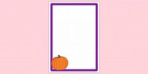 Pumpkin Page Border