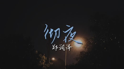【动态歌词排版】彻夜｜郑润泽『夜里彻夜难眠』