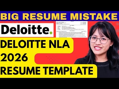 Deloitte Resume & Hiring Template 2026 | Analyst Trainee | Exact Resume Needed for Deloitte NLA 2026