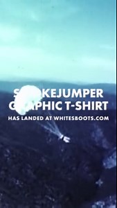 In the early days of smokejumping, t-shirts were never a part of the standard kit when smokejumpers reported into base camp, but on occasion, they were handed a t-shirt made by the U.S. Forest Service or their smokejumper base. In honor of smokejumpers and their commitment to training at the highest level, White’s Boots is issuing a t-shirt that takes inspiration from the early days, when smokejumpers reported into one the first four original bases: North Cascades, Missoula, McCall or Cave Junct