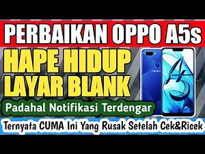 Repair HP Oppo A5s CPH1909 is alive but there is no display on the screen, only a black blank.
