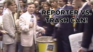 Talking trash! WABC reporter interviews gabbing garbage can in 1980 report