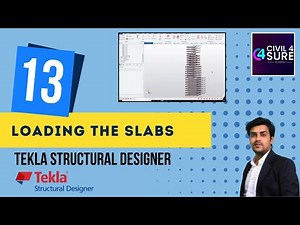Tekla Structural Designer - 13 Loading the Slabs with Dead and Live Load