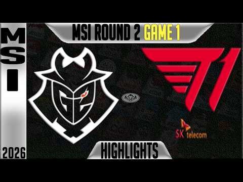 G2 vs T1 Highlights Game 1 | MSI 2026 Day 5 | G2 Esports vs T1 G1
