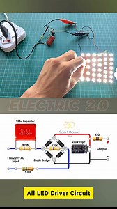 All LED driver circuit #diyproject #circuit | Electric 2.0