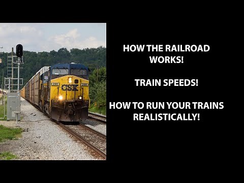 HOW FAST DO TRAINS GO? Explained by a locomotive ENGINEER!
