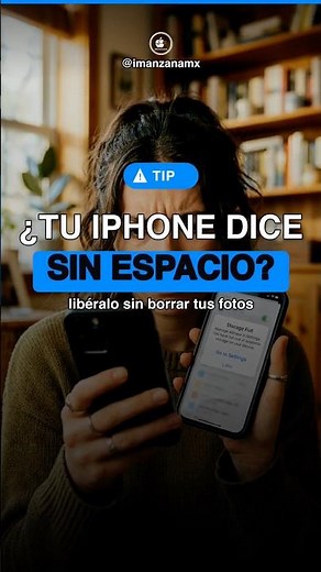 📦 ¿Tu iPhone dice “Almacenamiento lleno”? Libéralo SIN borrar tus fotos 👇