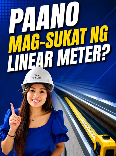 📏 ANO ANG LINEAR METER? Ang linear meter (LM) ay sukat ng haba lamang, hindi area. 👉 Halimbawa: Kung ang isang countertop ay 3 meters ang haba, iyon ay 3 linear meters, kahit gaano pa ito kalapad. Simple rule: Linear Meter = Length × 1 meter Kaya kapag nagko-compute ng materials na priced per LM, haba ang basehan, hindi sqm. 💡 Save this post for your next construction project! #linearmeter #construction #architectclaud