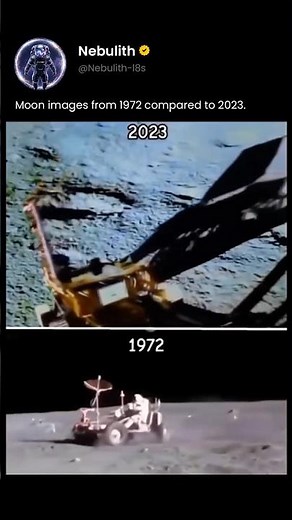 1972 vs 2023: Moon Footage Comparison Is Insane! 🚀
