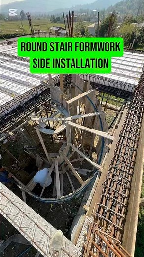 How to Install & Calculate Round Stair Side Formwork | Spiral Stair Step