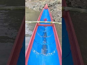 making plastic drum boat.
