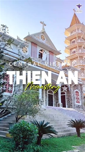 ✨Under the gentle golden sunlight of the early days of the year, Thien An Monastery appears sacred and peaceful — a place where the soul can slow down and find serenity in the heart of Hue. #VietnamCatholicTours #PilgrimageVietnam #VietnamChurches #CentralVietnam #ThienAnMonastery #CentralCatholicSites #huecatholicsites | Vietnam Catholic Tours