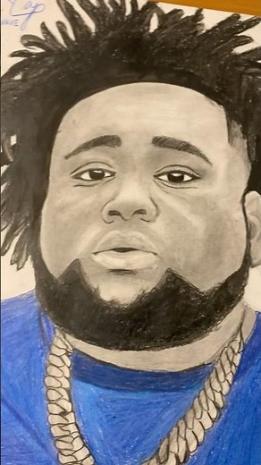 ROD WAVE drawing process #shorts