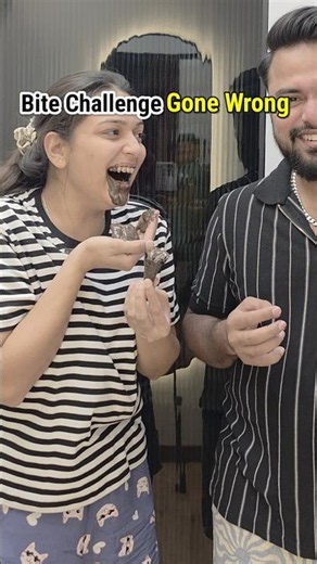 Bite Challenge Gone Horribly wrong🤮🥵 #trending #viral #shortvideo #shortsfeed #comedy #funny #shorts