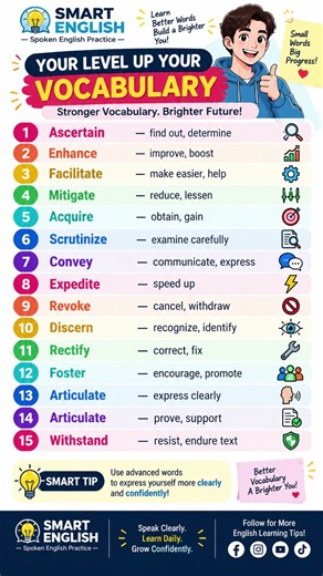15 Advanced English Words to Upgrade Your Vocabulary #shorts