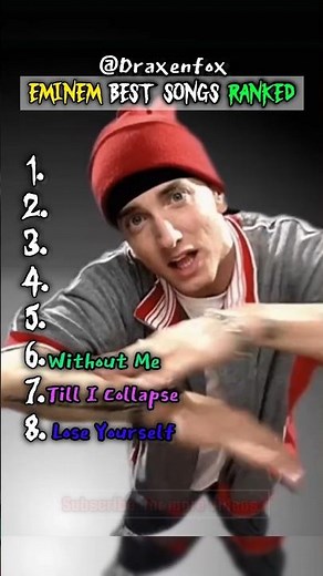 EMINEM BEST SONGS RANKED 😳🔥