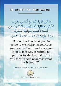 Hadith #42 | Repentance | 40 Hadith of Imam An Nawawi