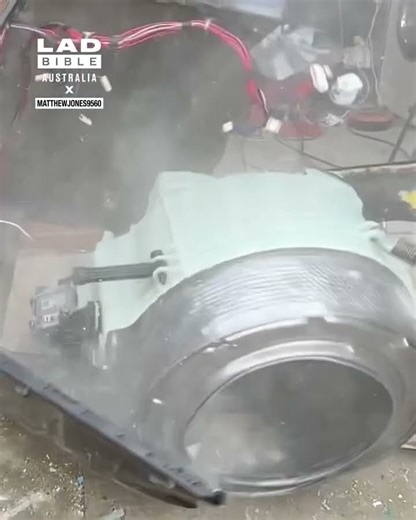 Throwing a Brick in a Washing Machine 💀🧱