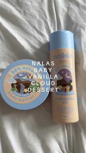 Nala’s Baby Vanilla Cloud body butter oil ☁️🍰 creamy, soft, very hydrating… and not just for babies 👌🏻 #nalasbabyvanillacloud #tiktokmademebuyit #dealdrops #babycare
